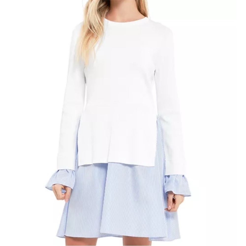 ENGLISH FACTORY Knit Combo Dress XS